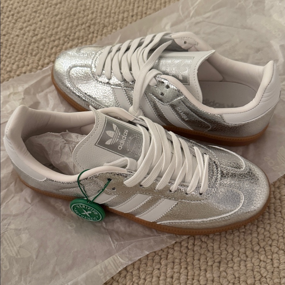 Adidas Samba OG Metallic Silver Sneaker